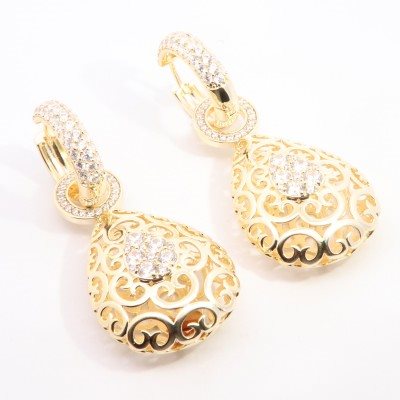 Orecchini Domar Gioielli Donna Dolù Bijoux orecchini in Ottone ipoallergenico Cubic Zirconia EZC125322 - EZC125322